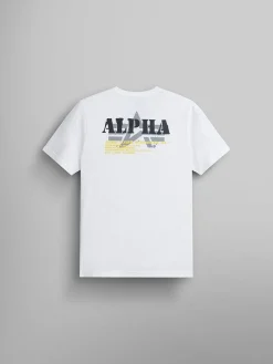 ALPHA STENCIL T-SHIRT (WHITE)
