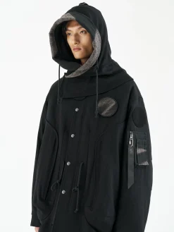 ALPHA X JIYONGKIM SUN-BLEACHED FISHTAIL COAT