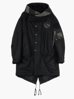 ALPHA X JIYONGKIM SUN-BLEACHED FISHTAIL COAT