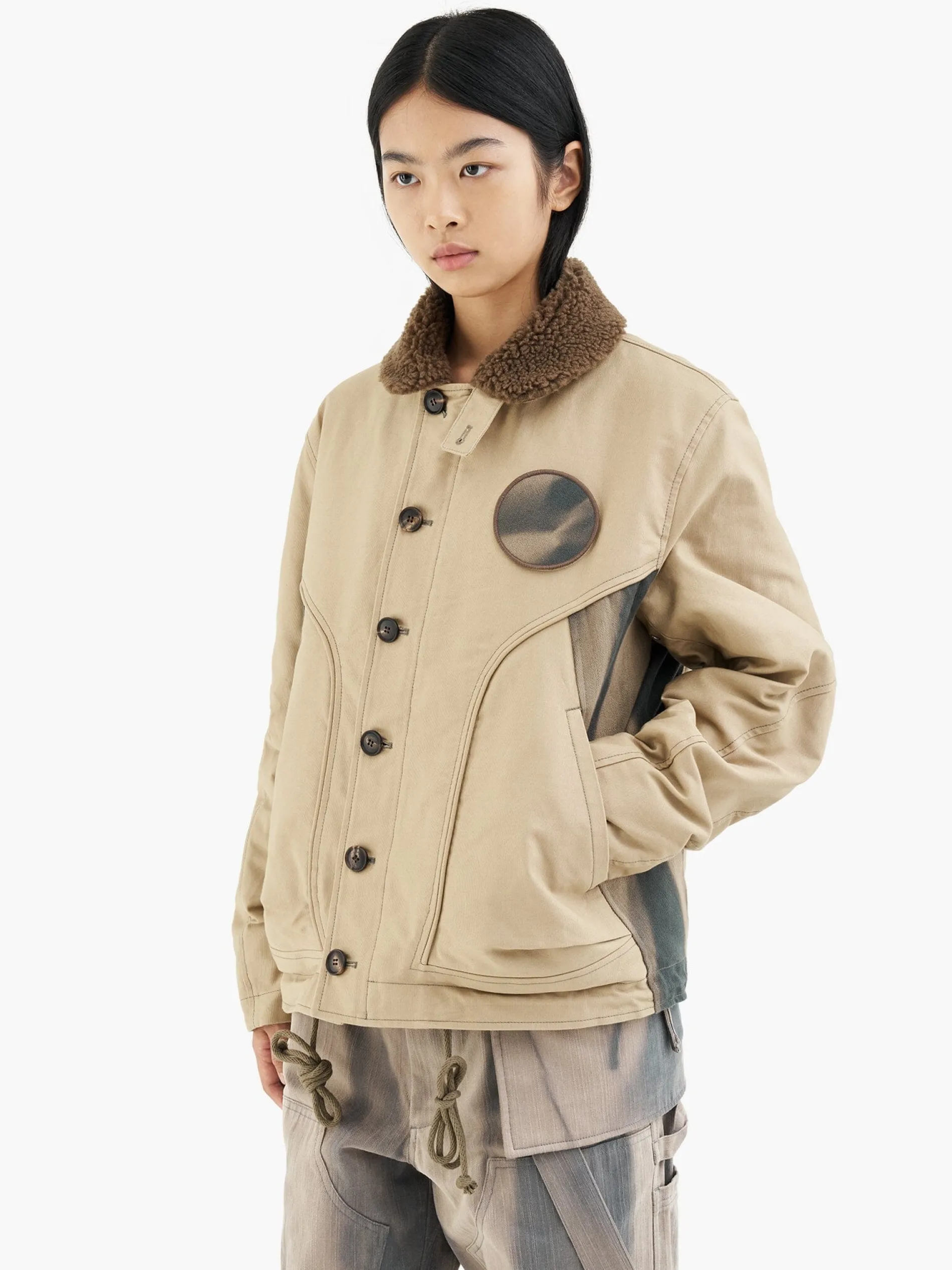 ALPHA X JIYONGKIM SUN-BLEACHED DECK JACKET