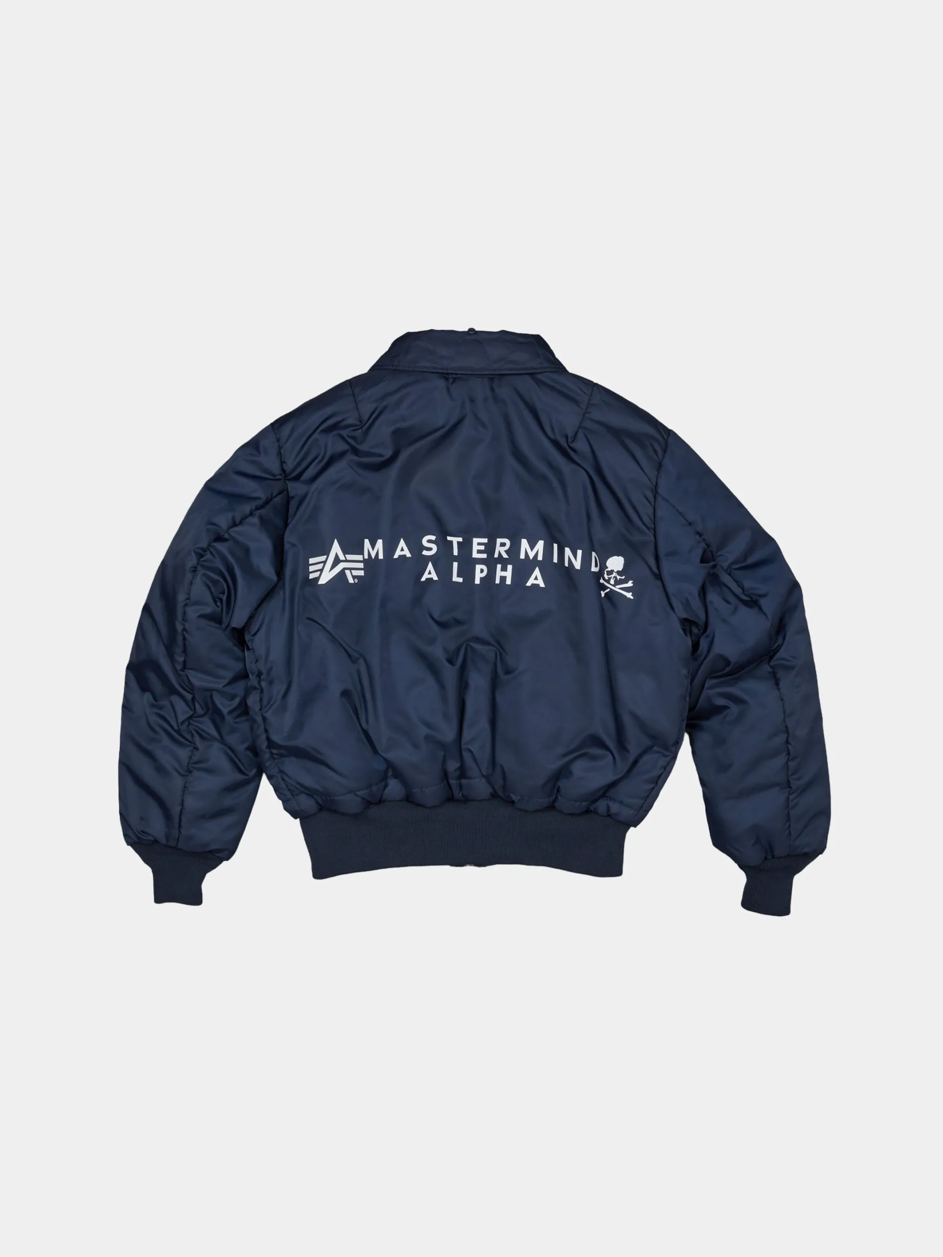 ALPHA X MASTERMIND REVERSIBLE FAUX MOUTON B-15 FLIGHT JACKET