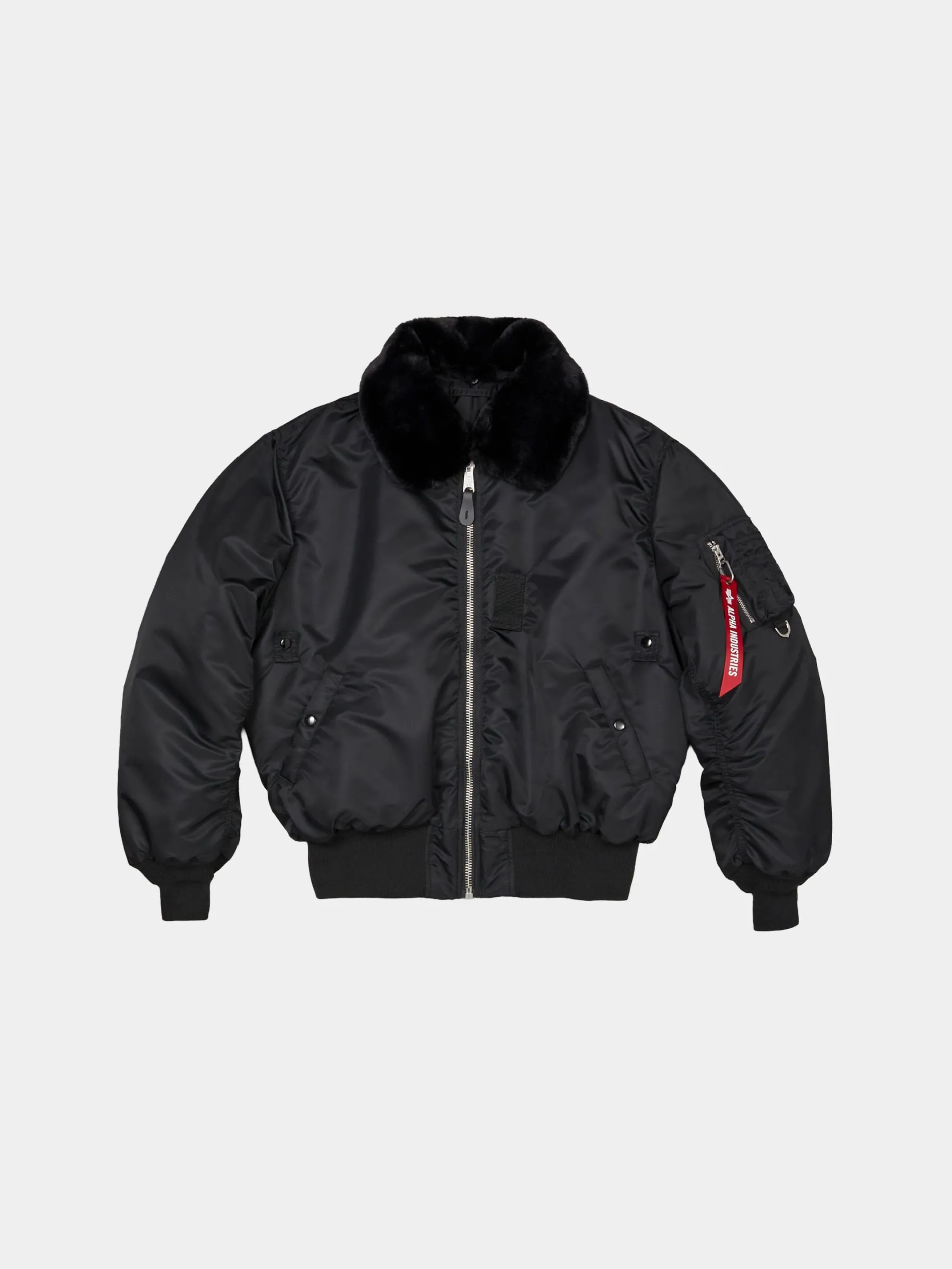 ALPHA X MASTERMIND REVERSIBLE FAUX MOUTON B-15 FLIGHT JACKET