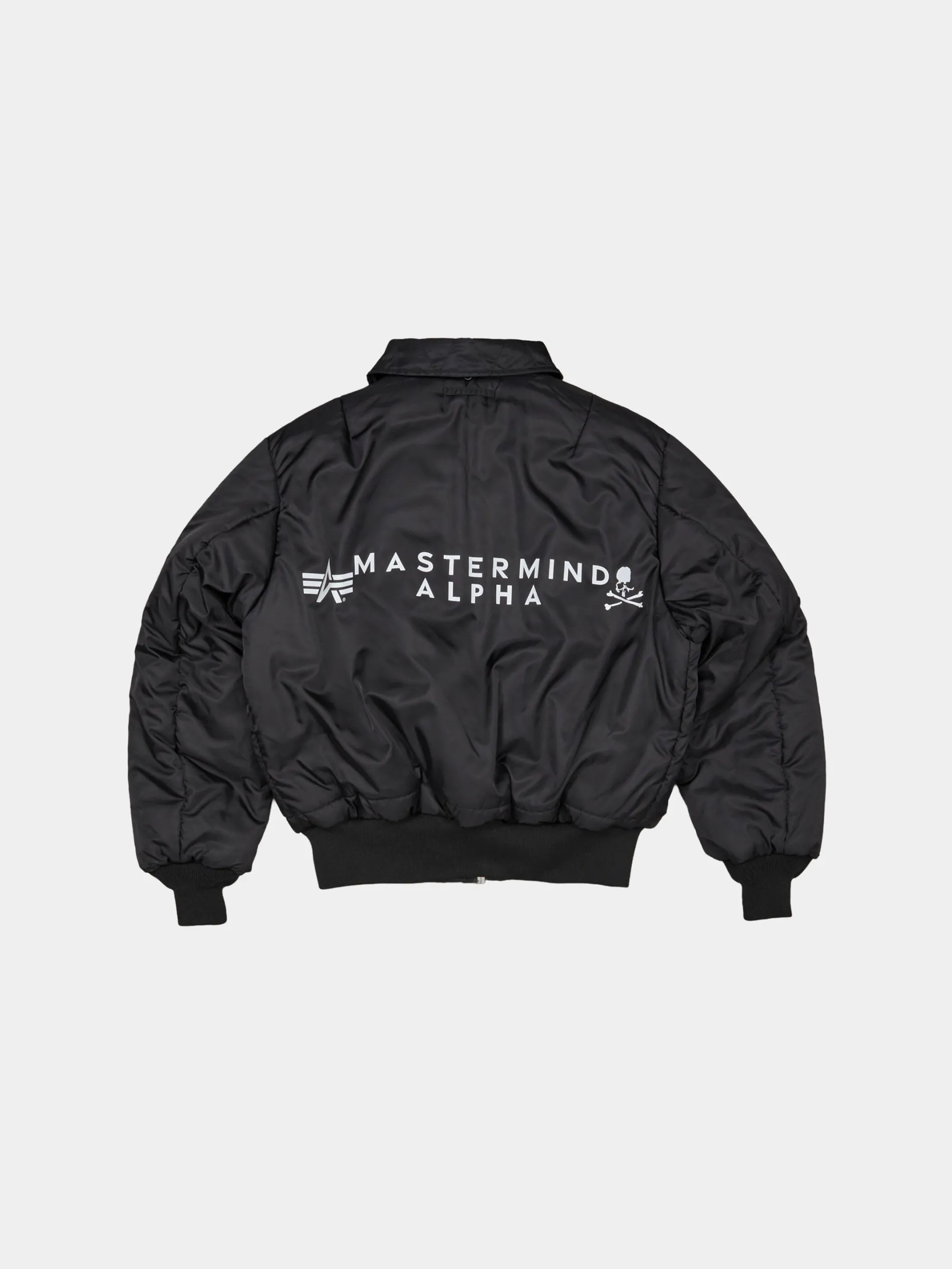 ALPHA X MASTERMIND REVERSIBLE FAUX MOUTON B-15 FLIGHT JACKET