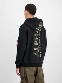 BACK PRINT CAMO HOODIE