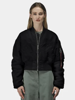 CROPPED MA-1 FLIGHT JACKET WOMENS