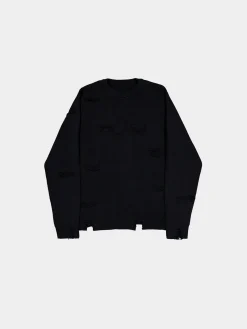 DISTRESSED LOGO PULLOVER