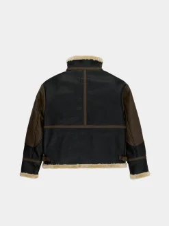 FAUX LEATHER B-3 MOD JACKET