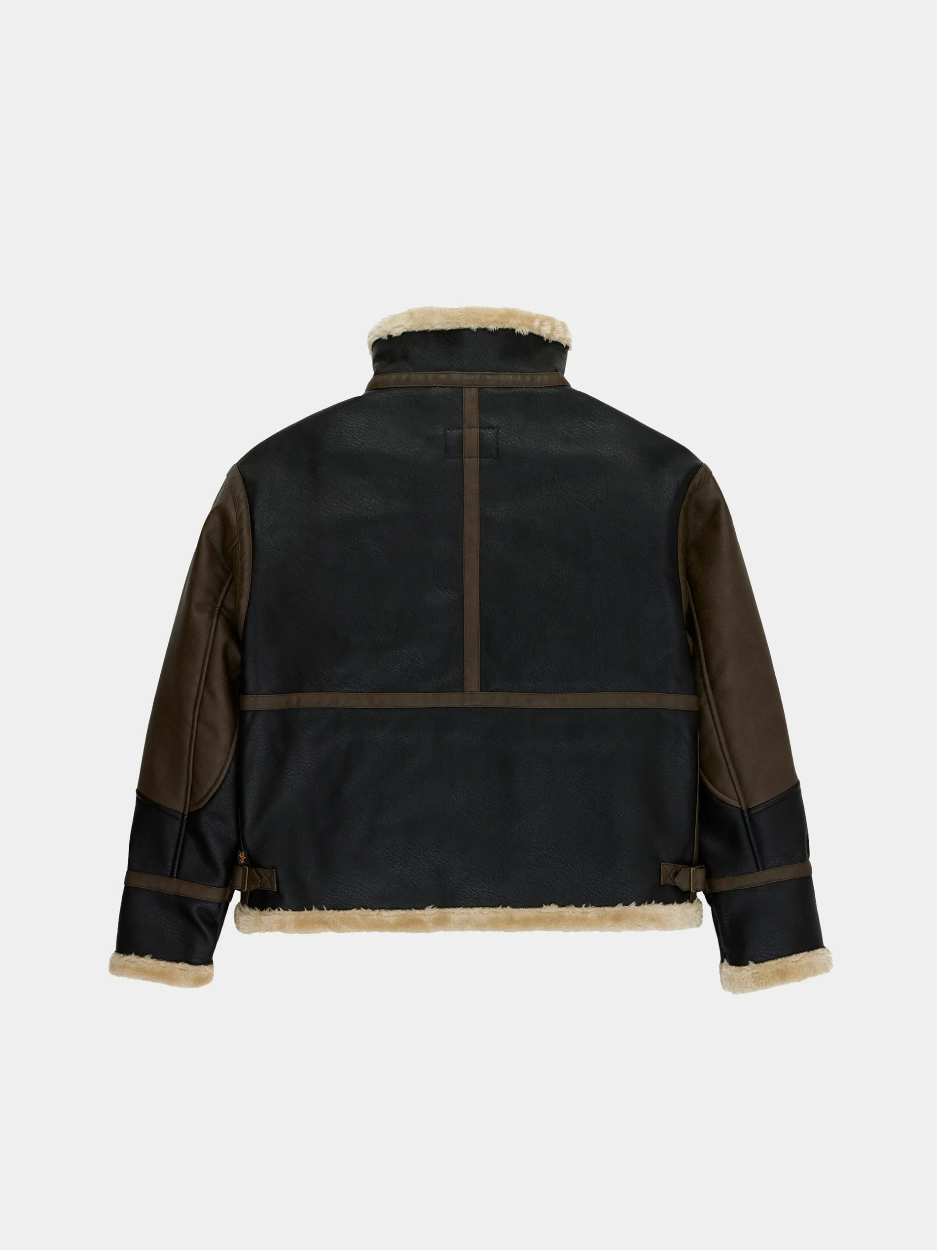 FAUX LEATHER B-3 MOD JACKET