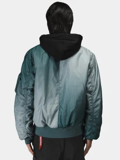 GRADIENT WASHED FLIGHT JACKET