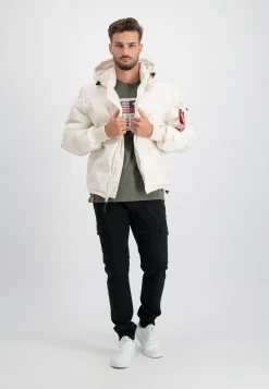 HOODED LOGO PUFFER