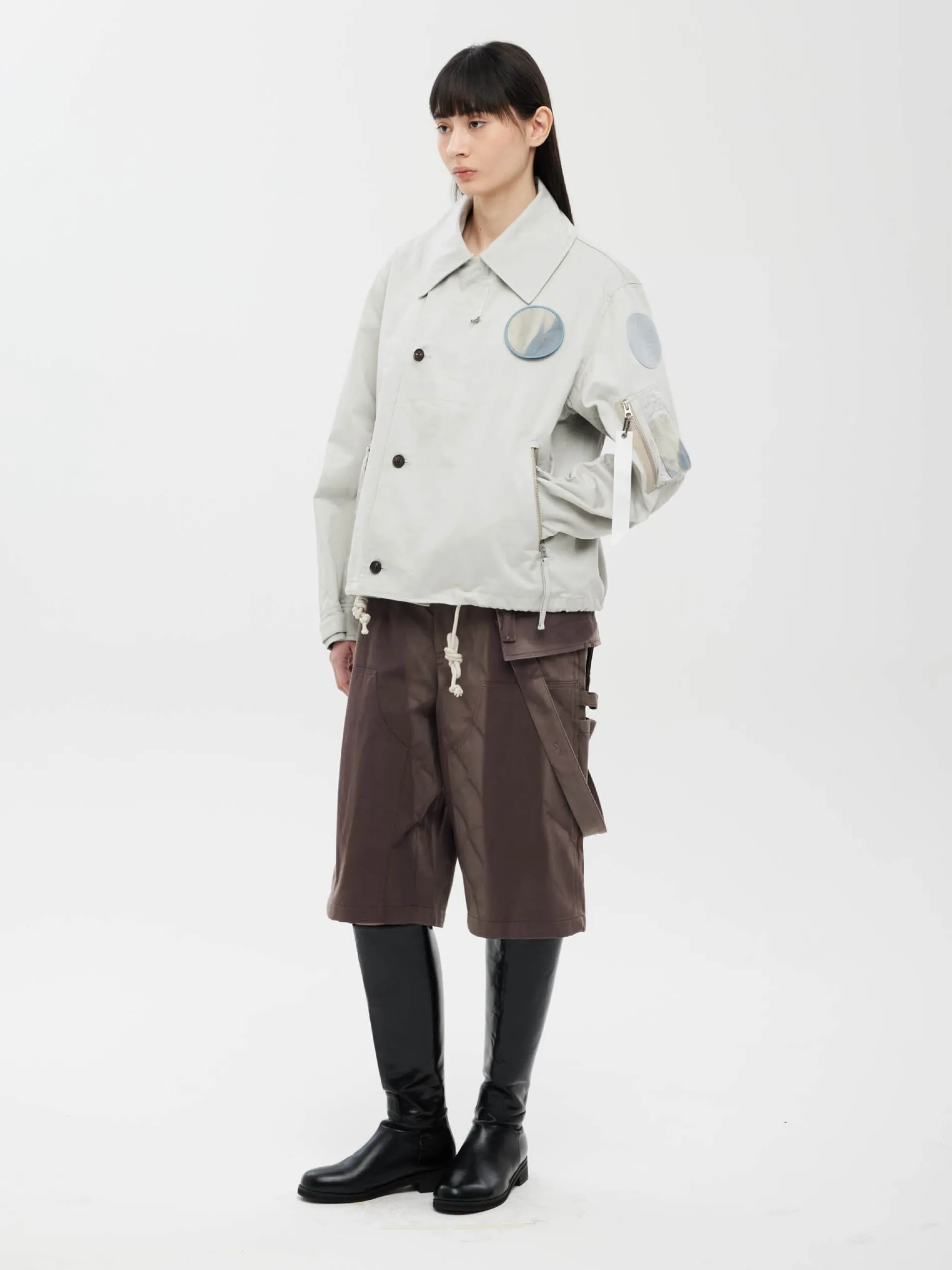 JIYONG KIM X ALPHA SUN BLEACHED WIDE COLLAR