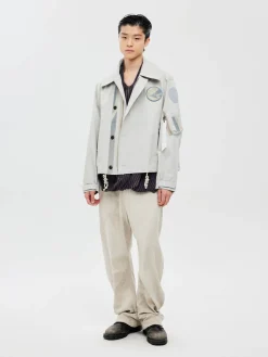JIYONG KIM X ALPHA SUN BLEACHED WIDE COLLAR