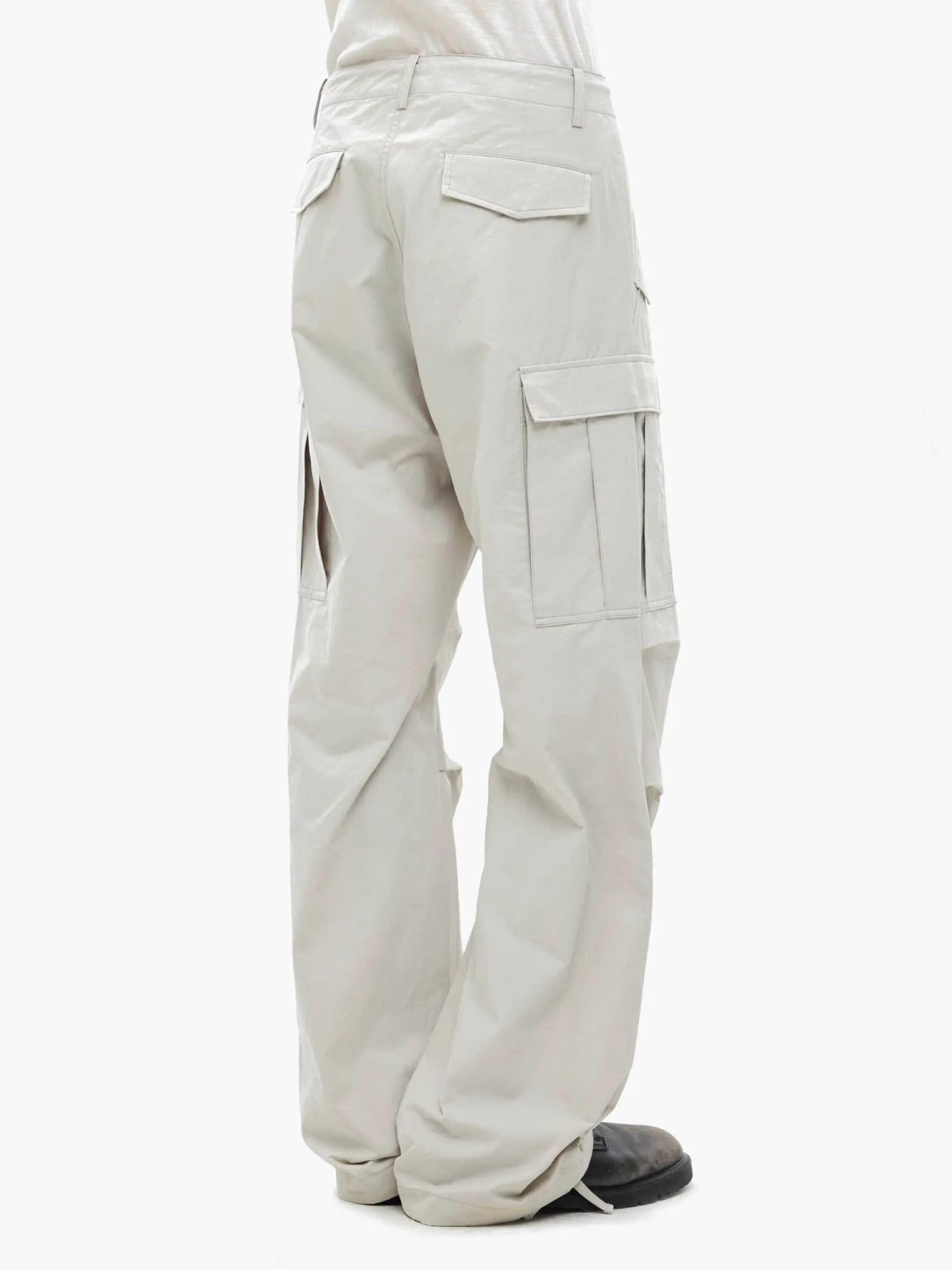 JIYONG KIM X ALPHA SUN BLEACHED MULTI POCKET PANT