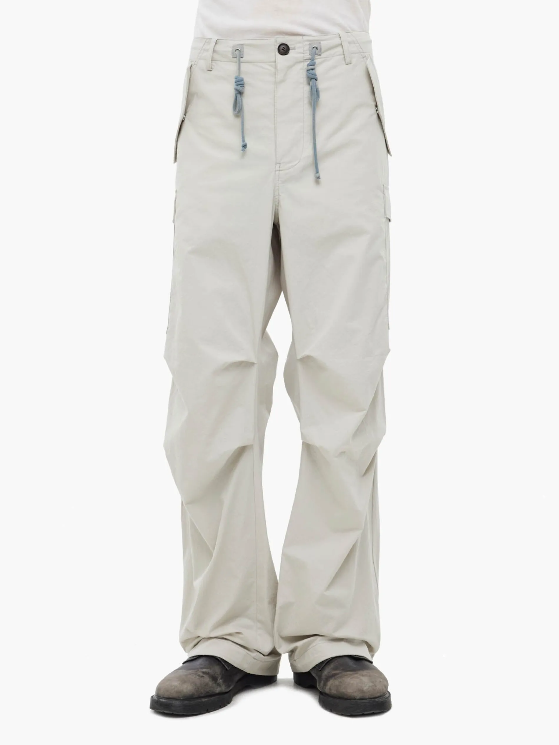 JIYONG KIM X ALPHA SUN BLEACHED MULTI POCKET PANT