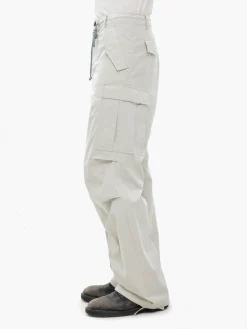 JIYONG KIM X ALPHA SUN BLEACHED MULTI POCKET PANT