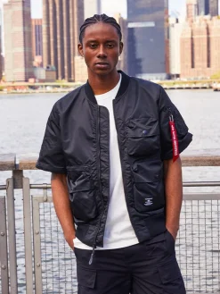 L-2B SHORT SLEEVE BOMBER JACKET
