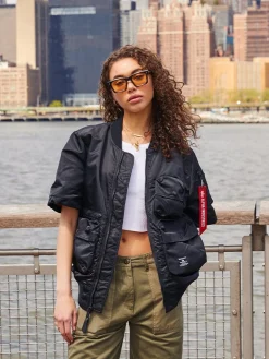 L-2B SHORT SLEEVE BOMBER JACKET