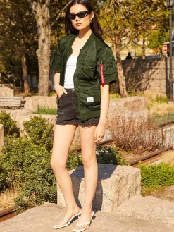 L-2B SHORT SLEEVE BOMBER JACKET