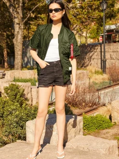 L-2B SHORT SLEEVE BOMBER JACKET