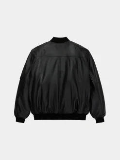 LEATHER MA-1 FLIGHT JACKET