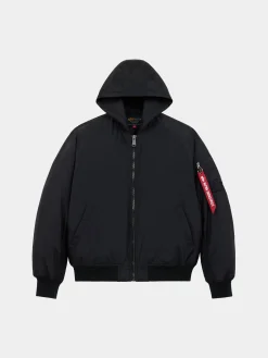 MA-1 HOODED OXFORD FLIGHT JACKET