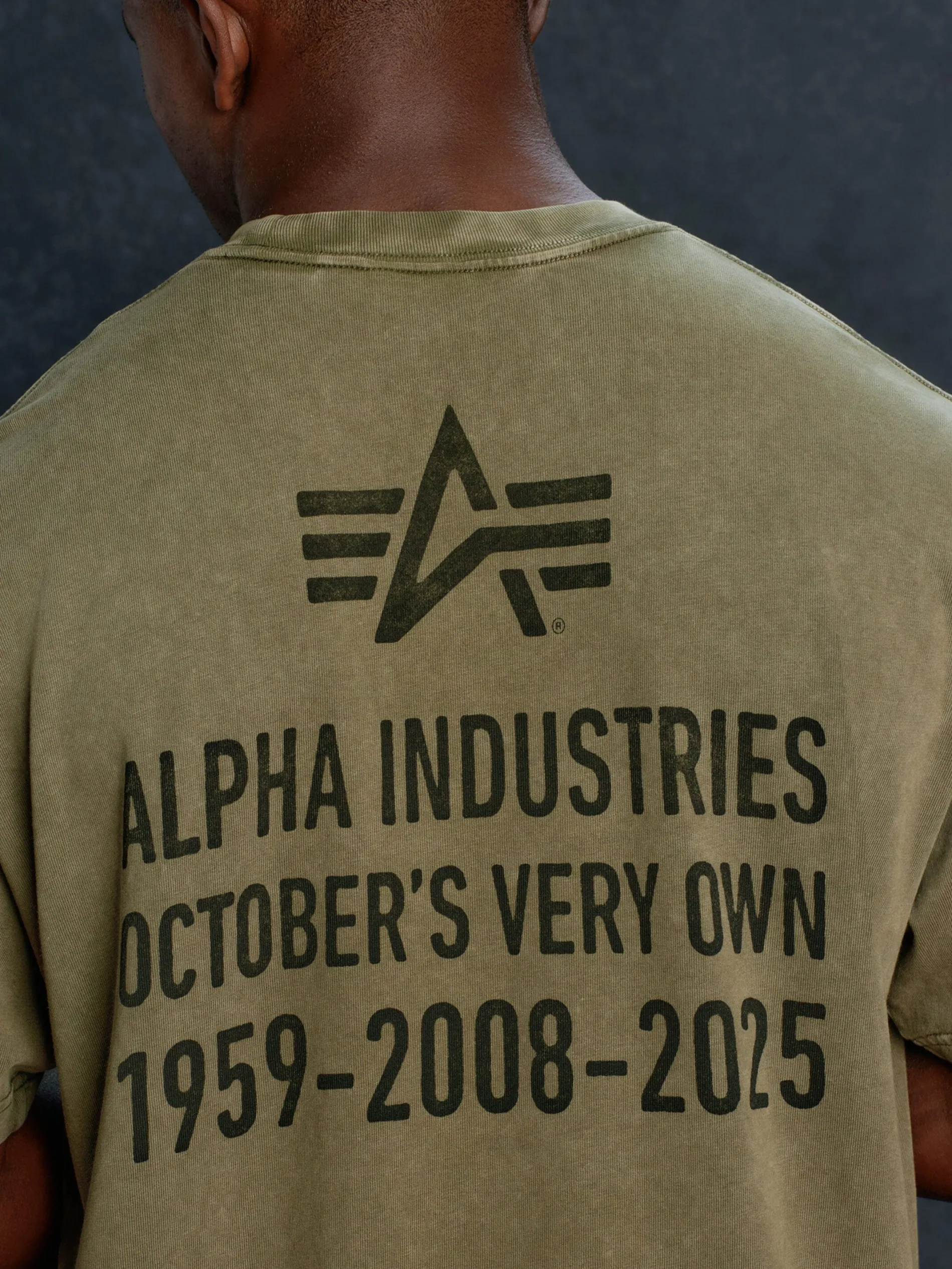 OVO X ALPHA GARMENT DYE T-SHIRT