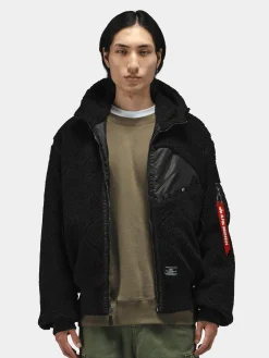 SHERPA ONION QUILTING FLIGHT JACKET