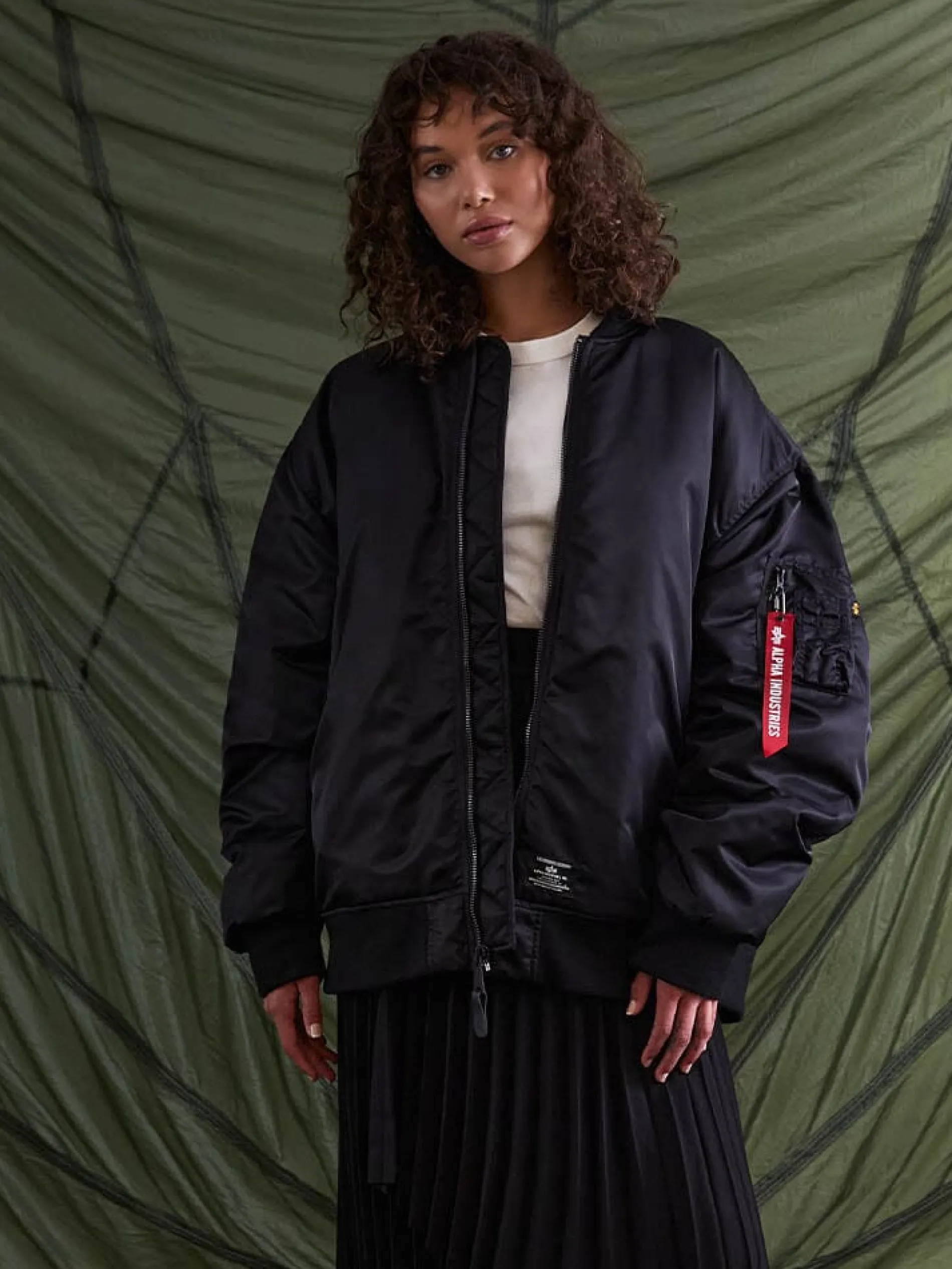 WOMEN'S OVERSIZED MA-1 MOD BOMBER JACKET